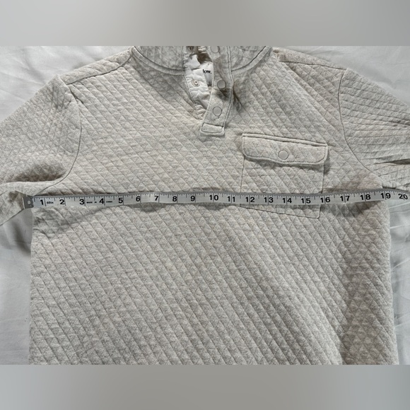 Goodfellow & Co Men's 1/4 Front Snap Quilted Sweatshirt. Sz small - Picture 5 of 6